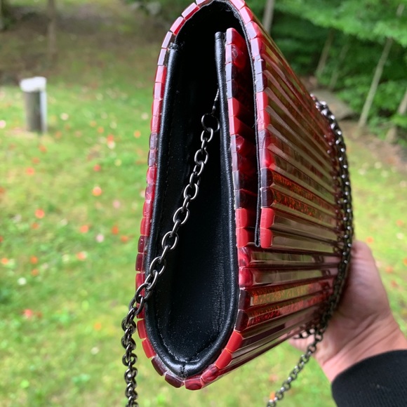 🔥SALE🔥 Authentic KURT GEIGER LONDON Acrylic clutch/Crosby - Picture 7 of 15